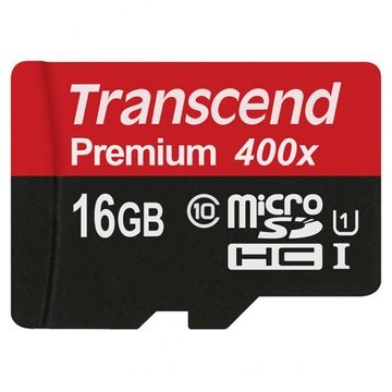 Карта памяти Transcend microSDHC 16GB Class 10 UHS-I Premium + ad(TS16GUSDU1)