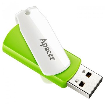 Флеш память USB Apacer AH335 16GB Green/White