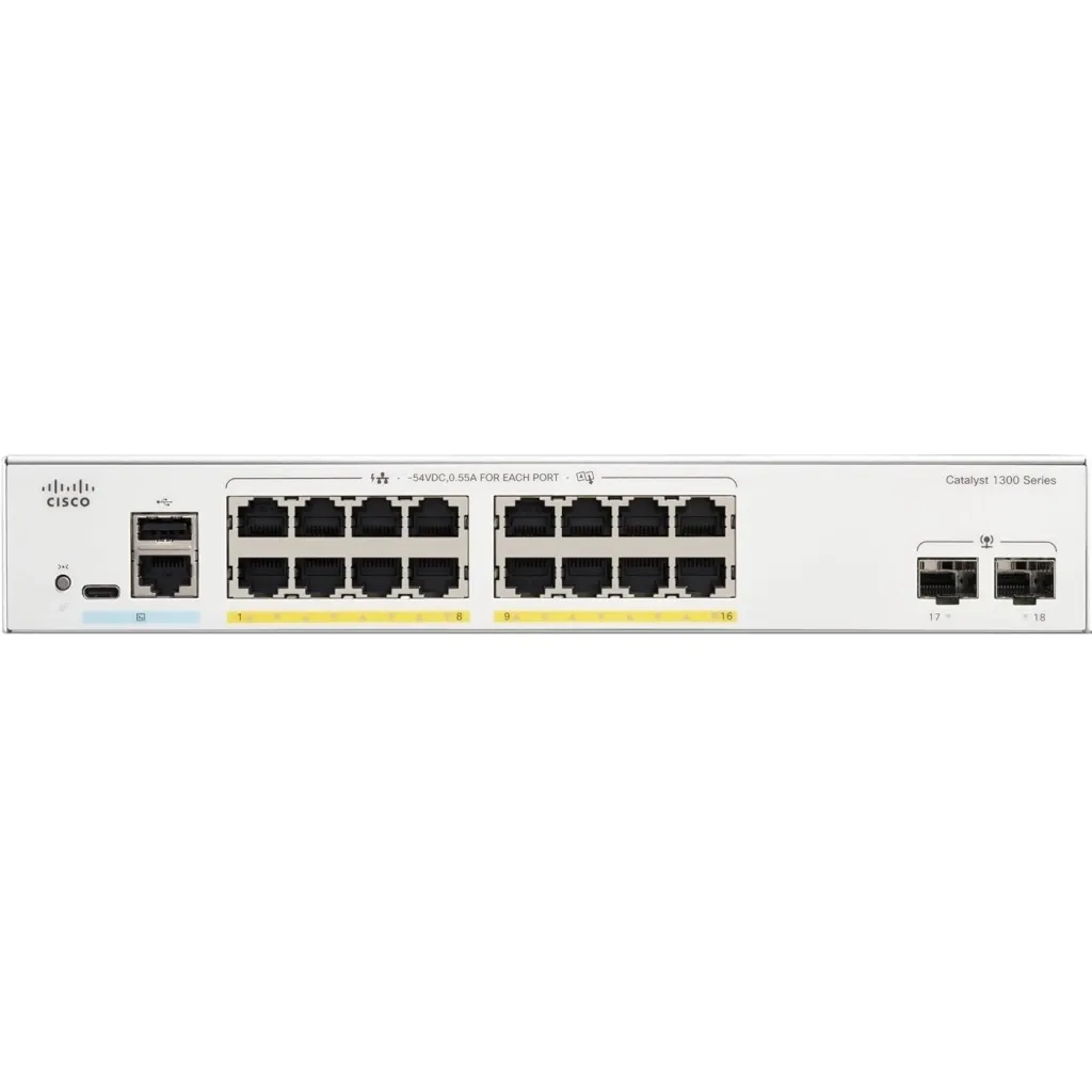 Коммутатор Cisco Catalyst C1300-16P-2G