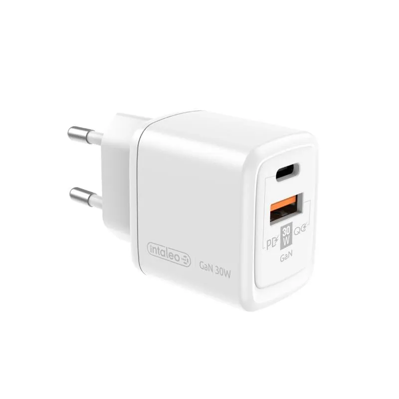 Зарядное устройство Intaleo TCG30GAN USB-C PD+USB-A QC 3.0 White (1283126578274)