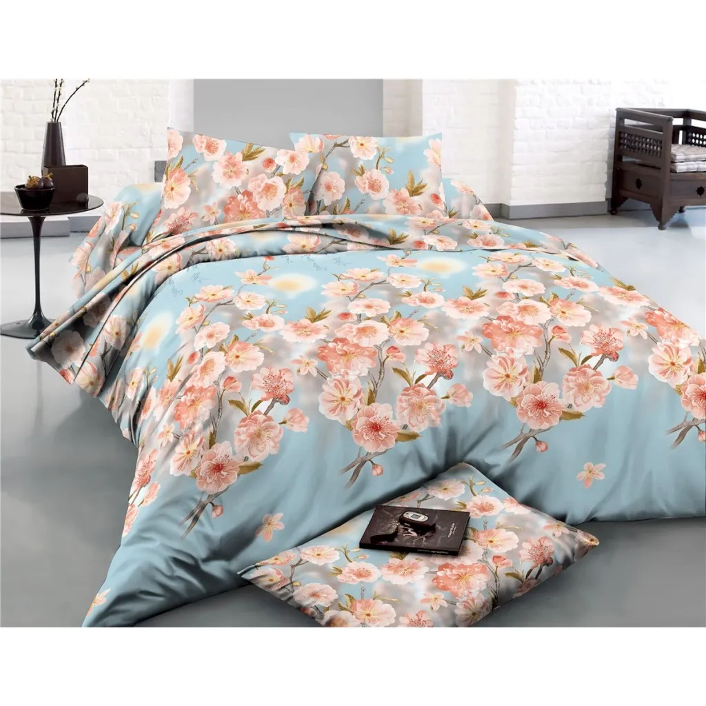 Постельное белье MirSon Сатин 22-1281 Cherry blossom King Size (2200003584745)