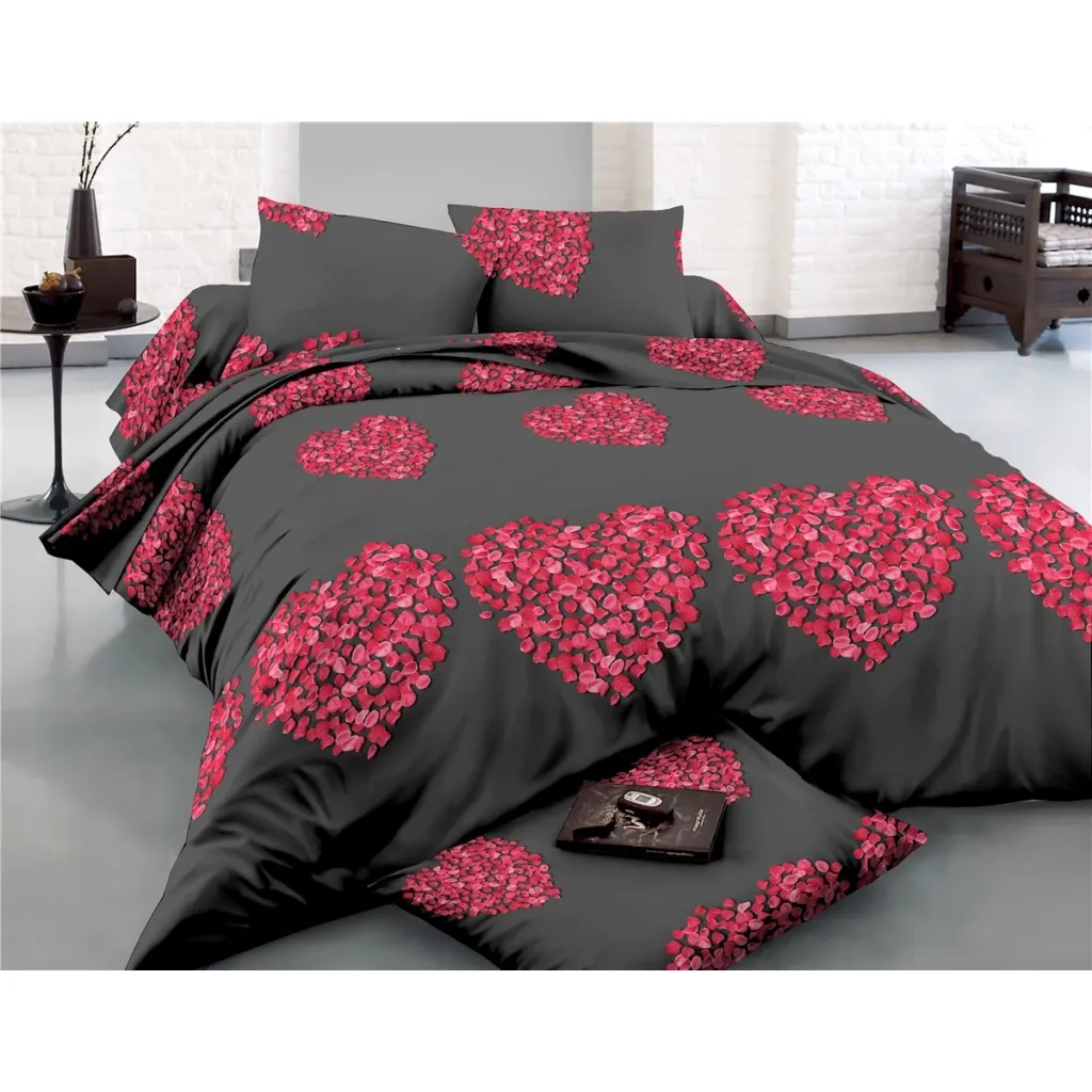 Постельное белье MirSon Сатин 22-1290 Heart of flowers King Size (2200003605655)