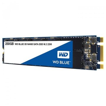 SSD накопитель Western Digital Blue 250GB M.2 SATAIII TLC (WDS250G2B0B)