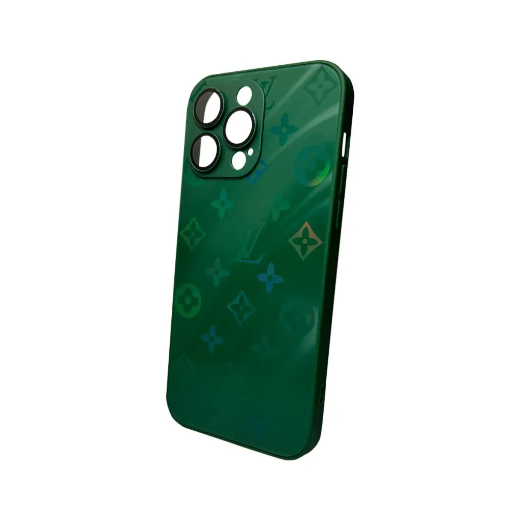 Чехол-накладка AG Glass Gradient LV Frame for Apple iPhone 12 Pro Max Cangling Green