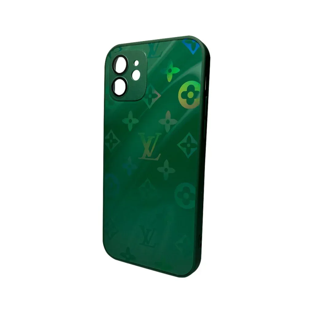 Чохол-накладка AG Glass Gradient LV Frame for Apple iPhone 14 Cangling Green
