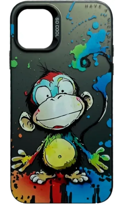 Чохол-накладка So Cool Print for Apple iPhone 12/12 Pro 4,Monkey