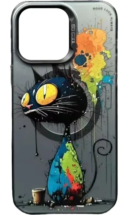 Чехол-накладка So Cool Print for Apple iPhone 15 18,Cat