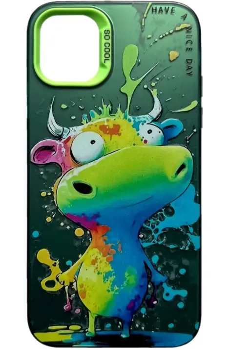 Чехол-накладка So Cool Print for Apple iPhone 12/12 Pro 23,Cow