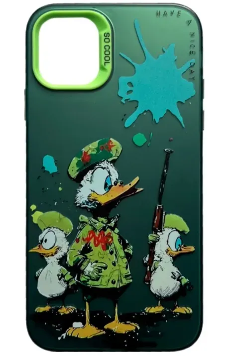 Чехол-накладка So Cool Print for Apple iPhone 12 Pro Max 15,Duck