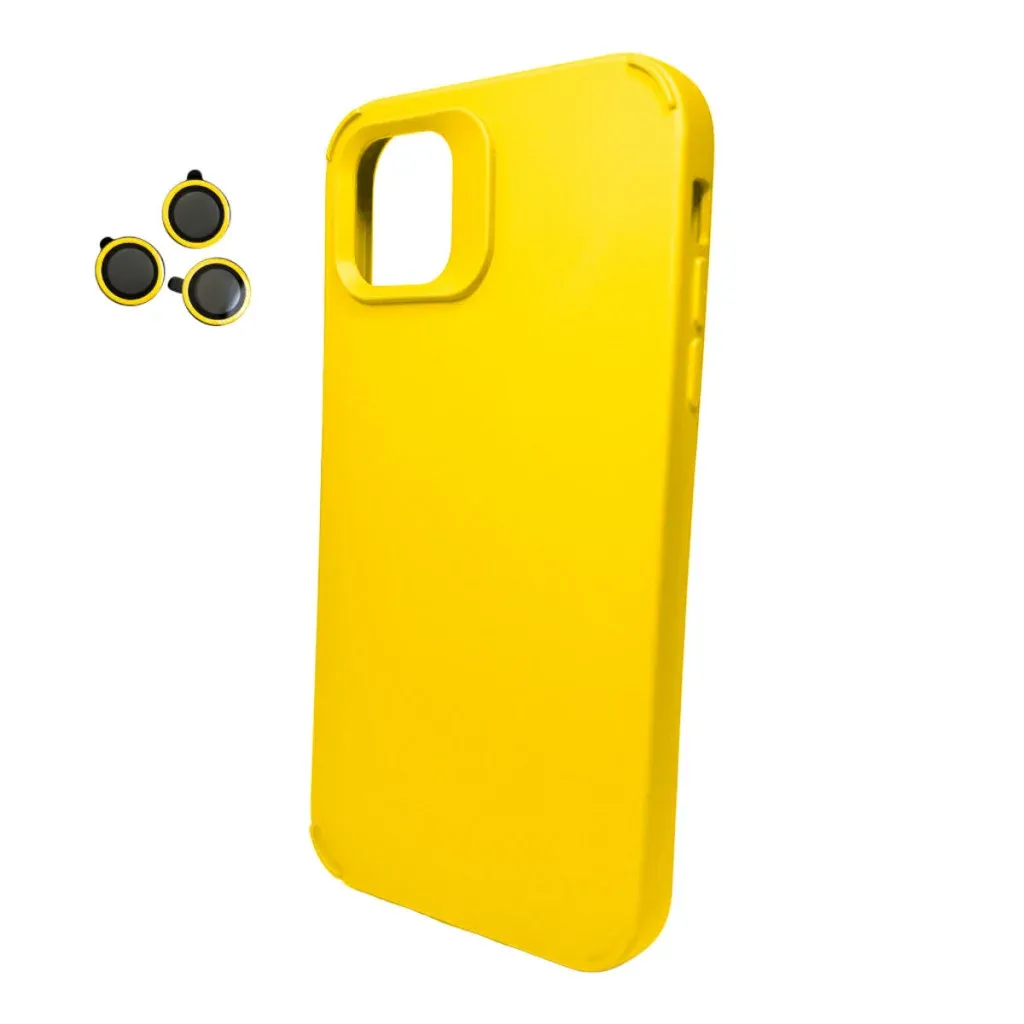 Панель Cosmic Silky Cam Protect for Apple iPhone 12/12 Pro Yellow