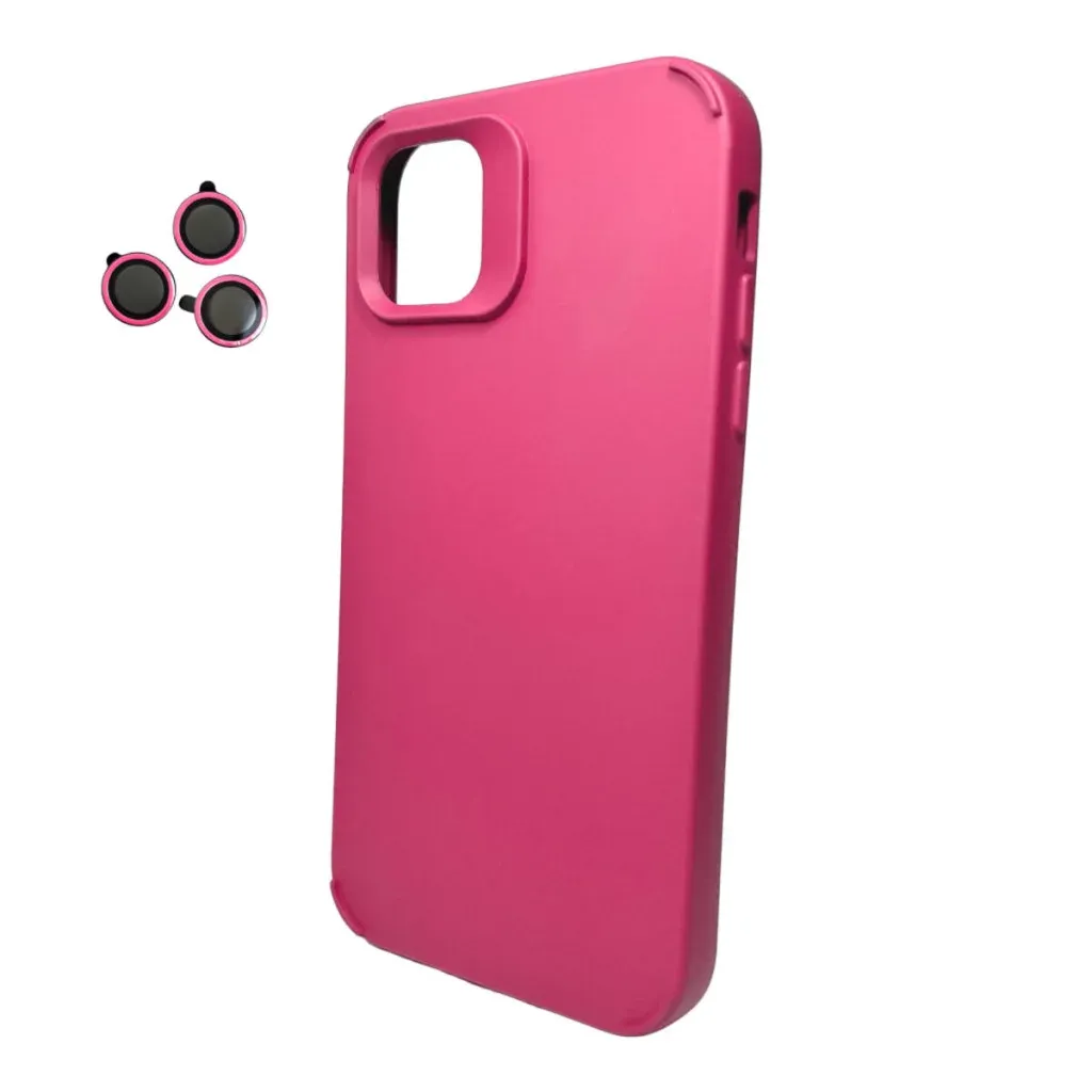 Панель Cosmic Silky Cam Protect for Apple iPhone 12/12 Pro Deep Red