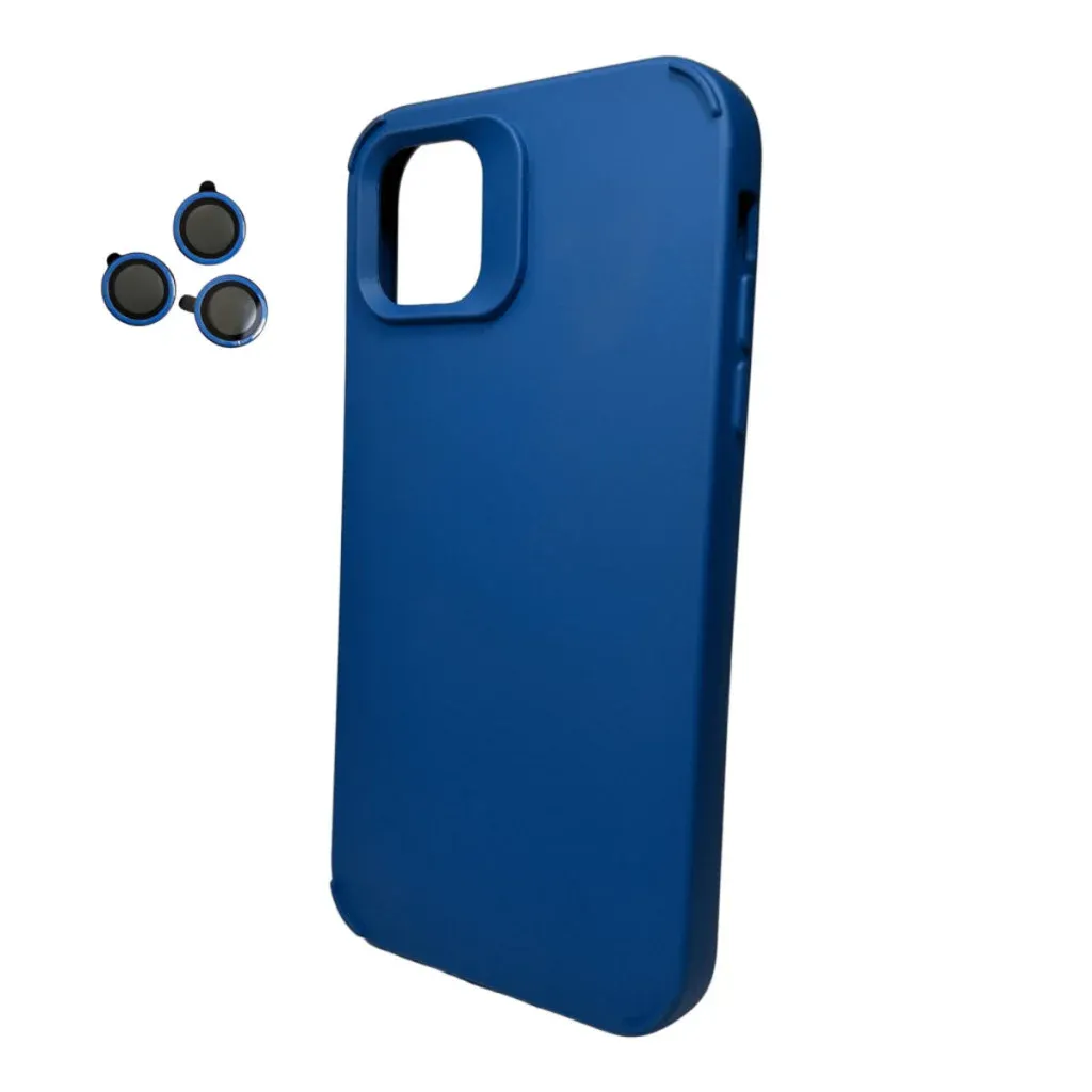 Панель Cosmic Silky Cam Protect for Apple iPhone 12/12 Pro Blue