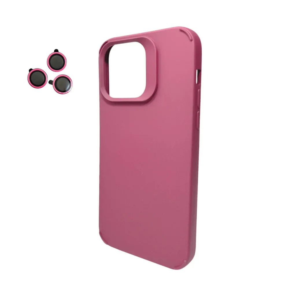 Панель Cosmic Silky Cam Protect for Apple iPhone 15 Pro Deep Red