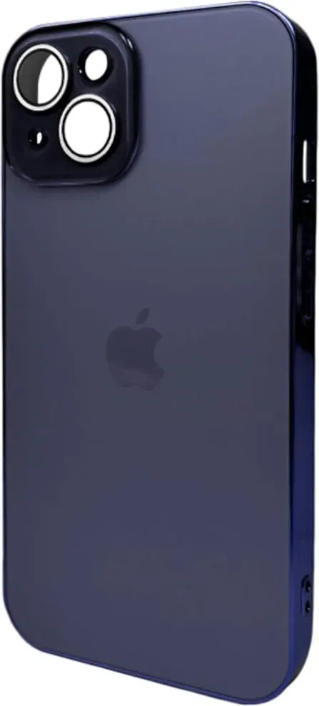 Чехол-накладка AG Glass Sapphire Frame MagSafe Logo for Apple iPhone 14 Deep Purple