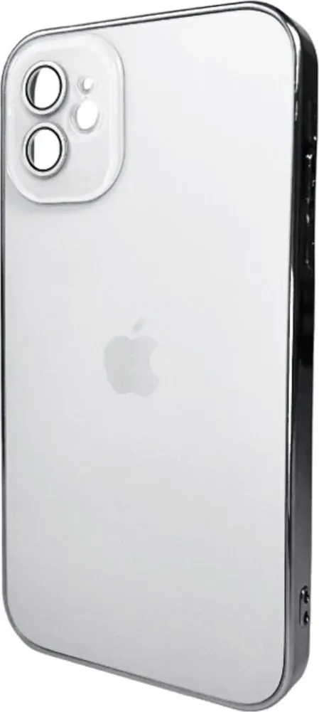 Чохол-накладка AG Glass Sapphire Frame MagSafe Logo for Apple iPhone 12 White