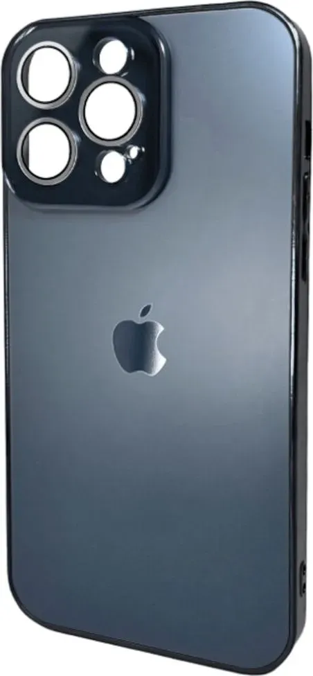 Чохол-накладка AG Glass Sapphire Frame MagSafe Logo for Apple iPhone 15 Pro Gun Grey