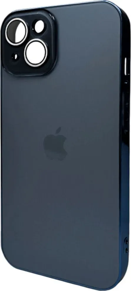 Чехол-накладка AG Glass Sapphire Frame MagSafe Logo for Apple iPhone 15 Gun Grey