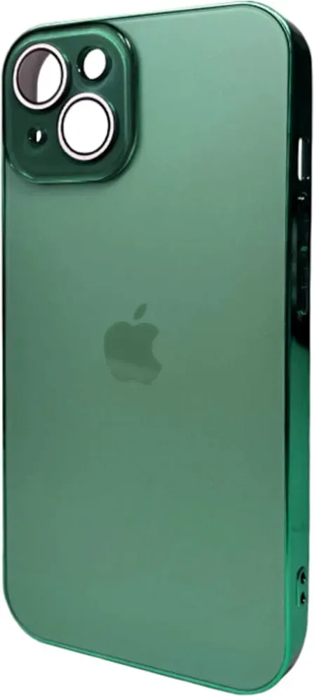 Чохол-накладка AG Glass Sapphire Frame MagSafe Logo for Apple iPhone 14 Cangling Green