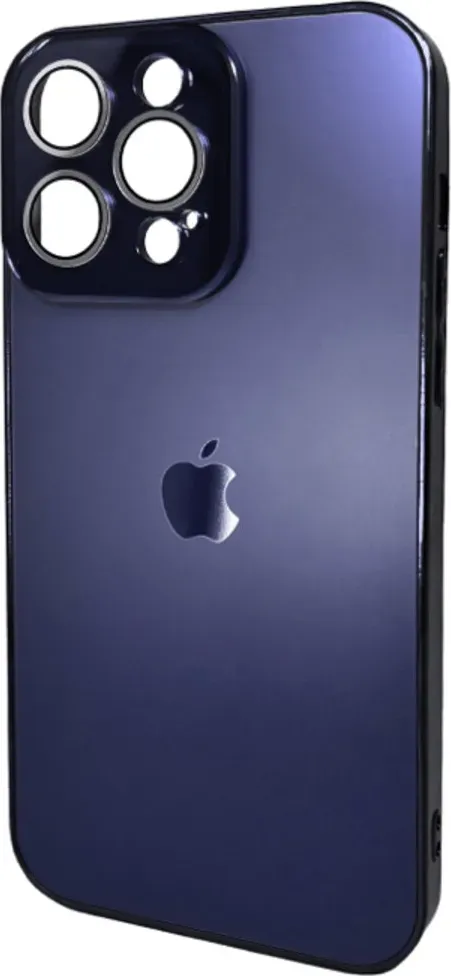 Чохол-накладка AG Glass Sapphire Frame MagSafe Logo for Apple iPhone 14 Pro Max Deep Purple