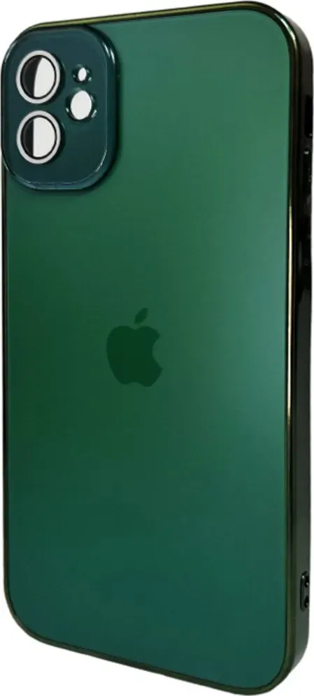 Чохол-накладка AG Glass Sapphire Frame MagSafe Logo for Apple iPhone 11 Cangling Green