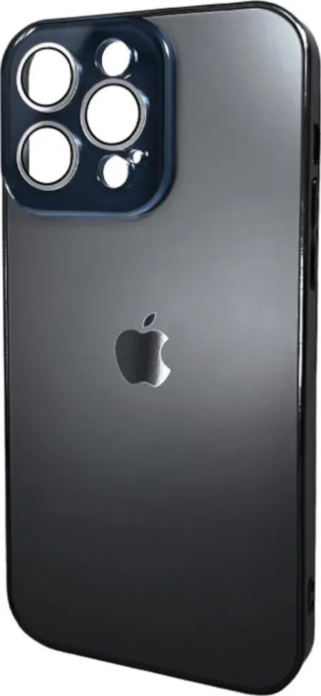 Чехол-накладка AG Glass Sapphire Frame MagSafe Logo for Apple iPhone 12 Pro Black