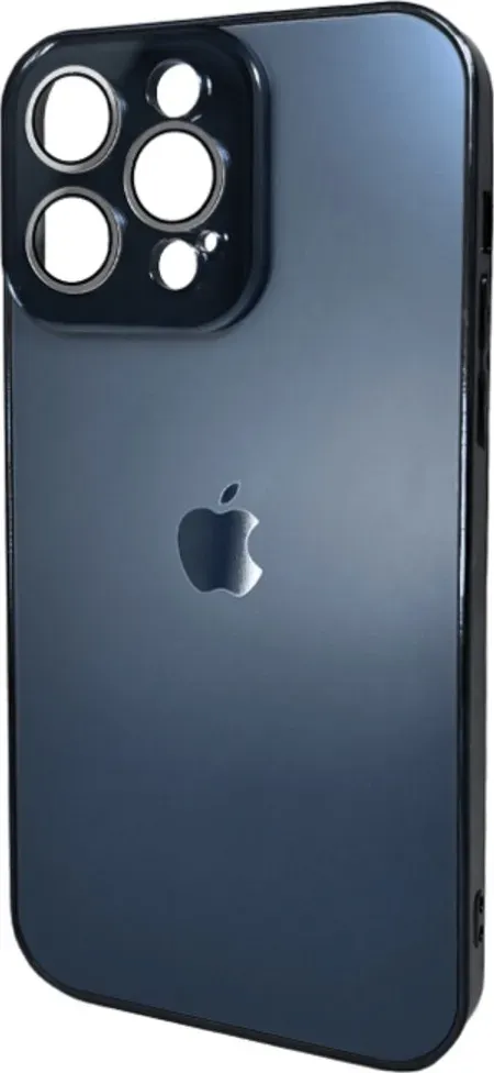 Чохол-накладка AG Glass Sapphire Frame MagSafe Logo for Apple iPhone 14 Pro Max Sea Blue