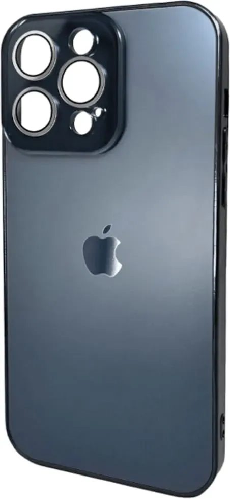 Чехол-накладка AG Glass Sapphire Frame MagSafe Logo for Apple iPhone 12 Pro Max Gun Grey