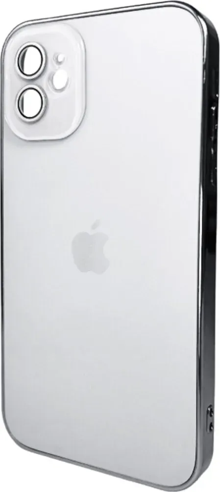 Чехол-накладка AG Glass Sapphire Frame MagSafe Logo for Apple iPhone 11 White