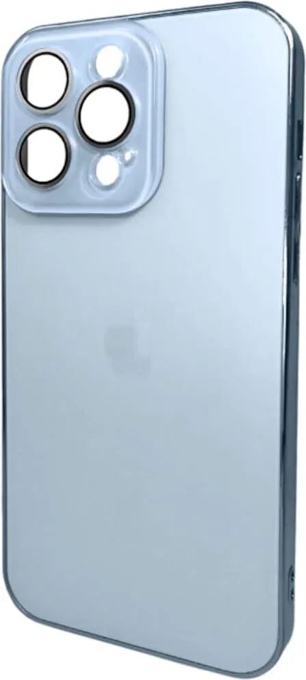 Чохол-накладка AG Glass Sapphire Frame MagSafe Logo for Apple iPhone 12 Pro Sierra Blue
