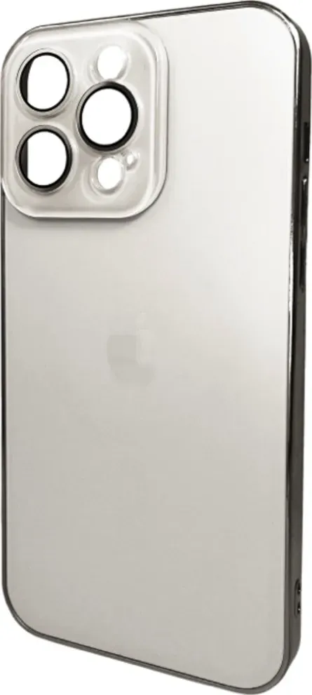 Чохол-накладка AG Glass Sapphire Frame MagSafe Logo for Apple iPhone 14 Pro Max White
