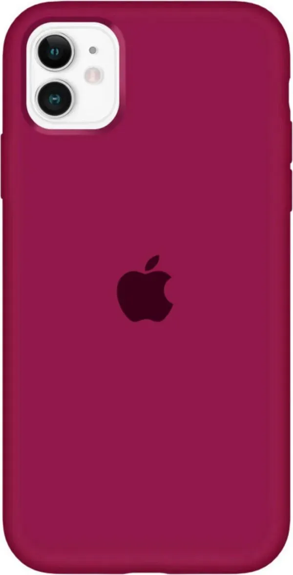 Чехол-накладка Silicone Full Case AA Open Cam для iPhone 11 круглый 35,Maroon