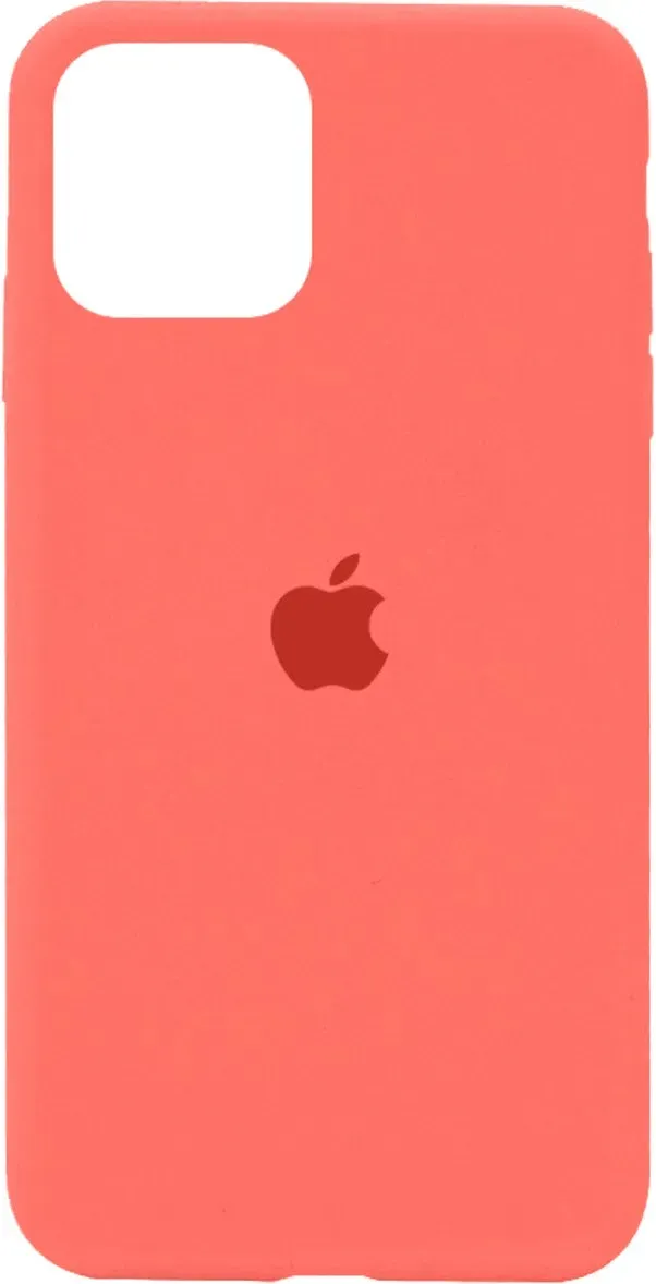 Чехол-накладка Silicone Full Case AA Open Cam для Apple iPhone 11 круглый 18,Peach