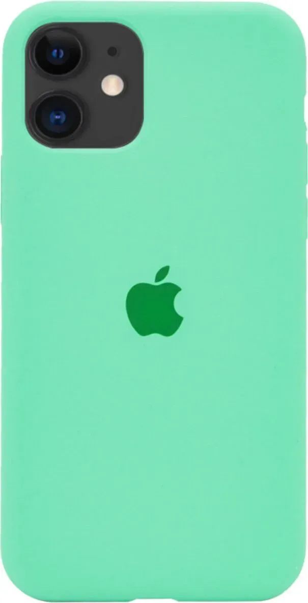 Чехол-накладка Silicone Full Case AA Open Cam для iPhone 11 круглый 30,Spearmint