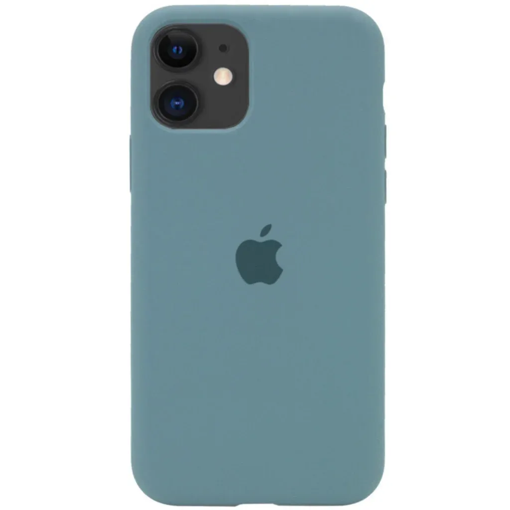 Чохол-накладка Silicone Full Case AA Open Cam для Apple iPhone 11 Pro круглий 46,Pine Green