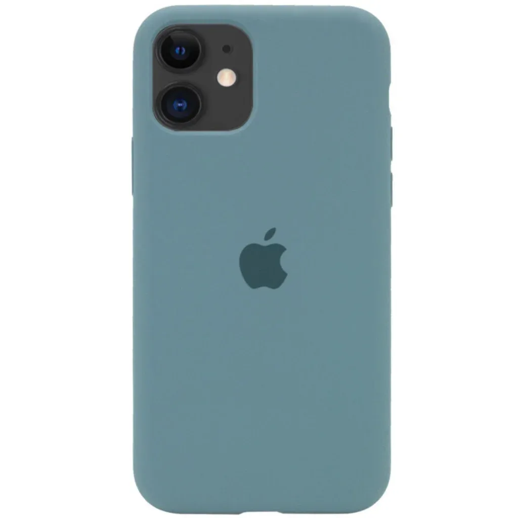 Чехол-накладка Silicone Full Case AA Open Cam для Apple iPhone 11 круглый 46,Pine Green