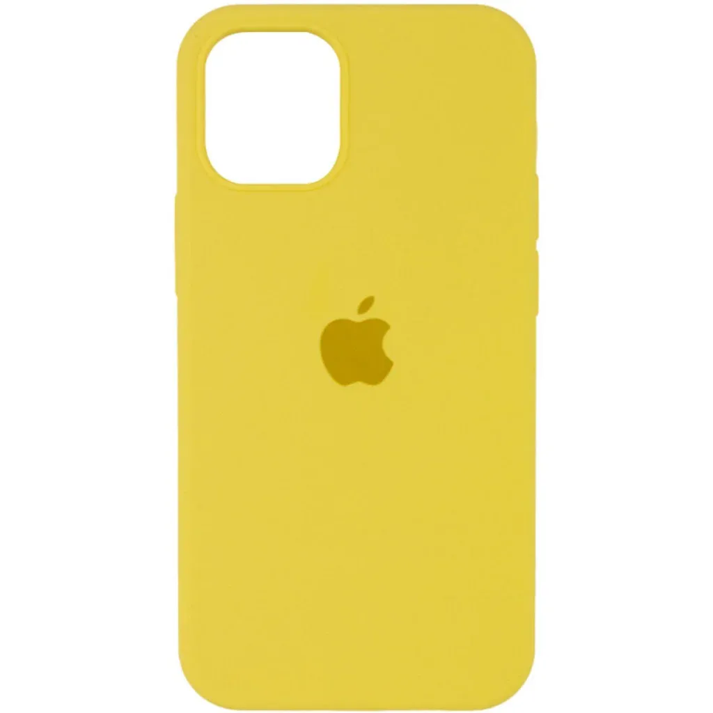 Чехол-накладка Silicone Full Case AA Open Cam for Apple iPhone 12 56,Sunny Yellow