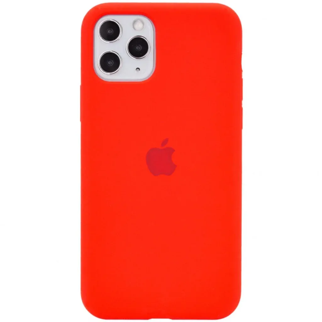 Чехол-накладка Silicone Full Case AA Open Cam для Apple iPhone 11 Pro Max круглый 11,Red