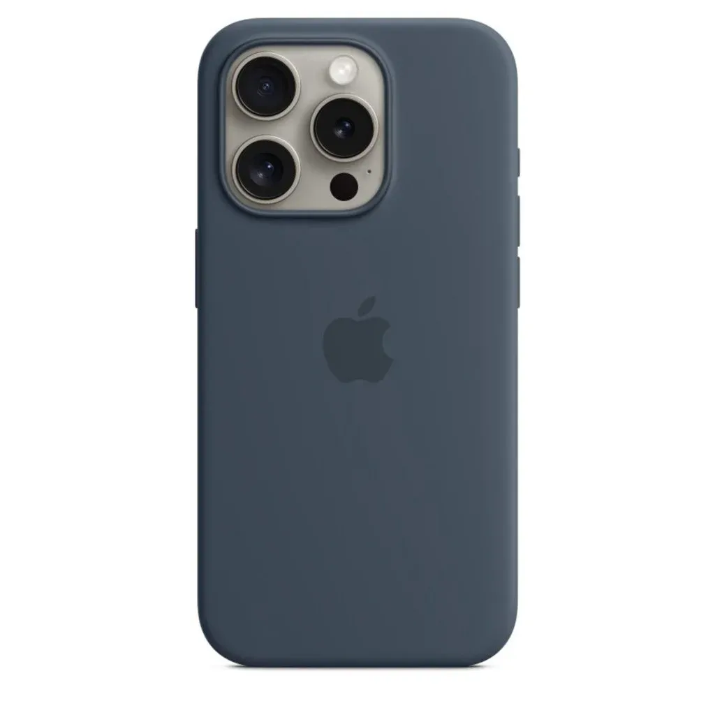 Чохол-накладка Silicone Full Case AAA MagSafe IC for iPhone 15 Storm Blue
