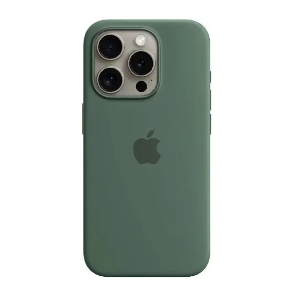 Чехол-накладка Silicone Full Case AAA MagSafe IC for iPhone 15 Pro Max Green