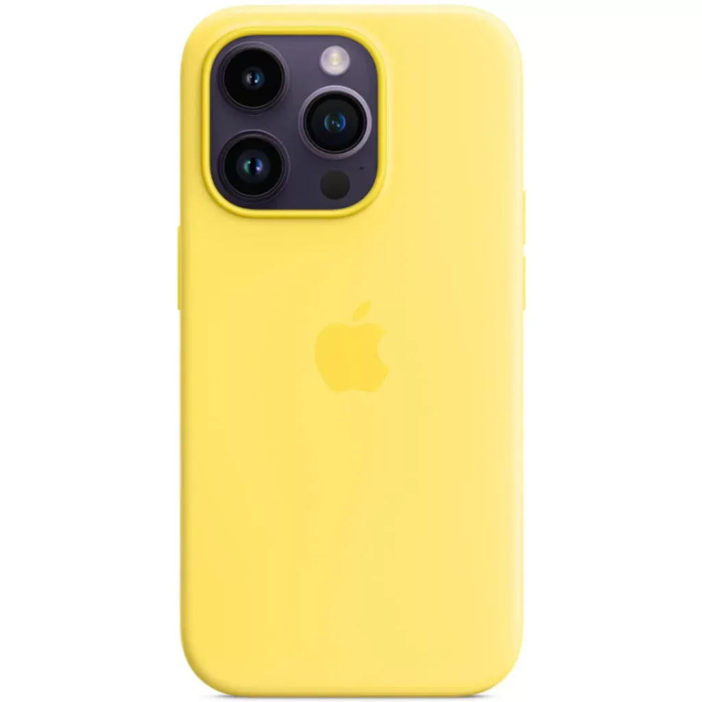 Чохол-накладка Silicone Full Case AAA MagSafe IC for iPhone 14 Pro Max Canary Yellow