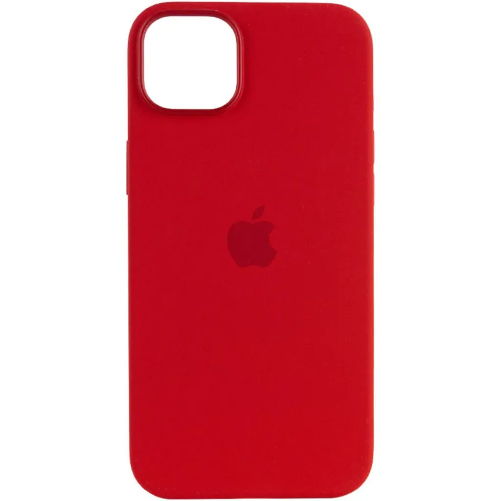 Чехол-накладка Silicone Full Case AAA MagSafe IC for iPhone 14 Pro Max Red