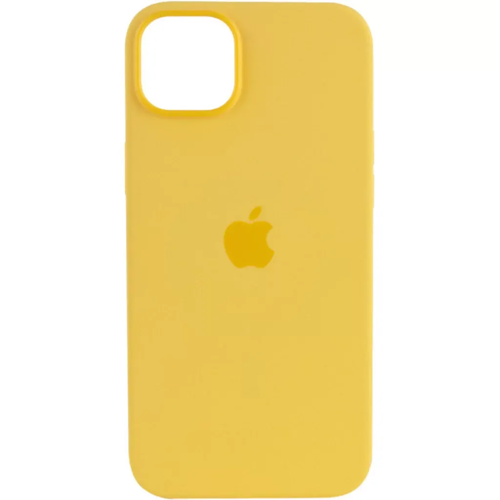 Чехол-накладка Silicone Full Case AAA MagSafe IC for iPhone 14 Pro Max Sunglow