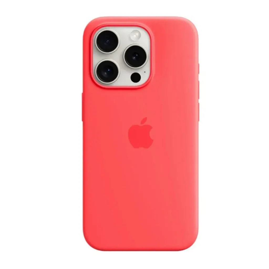 Чохол-накладка Silicone Full Case AAA MagSafe IC for iPhone 15 Pro Guava