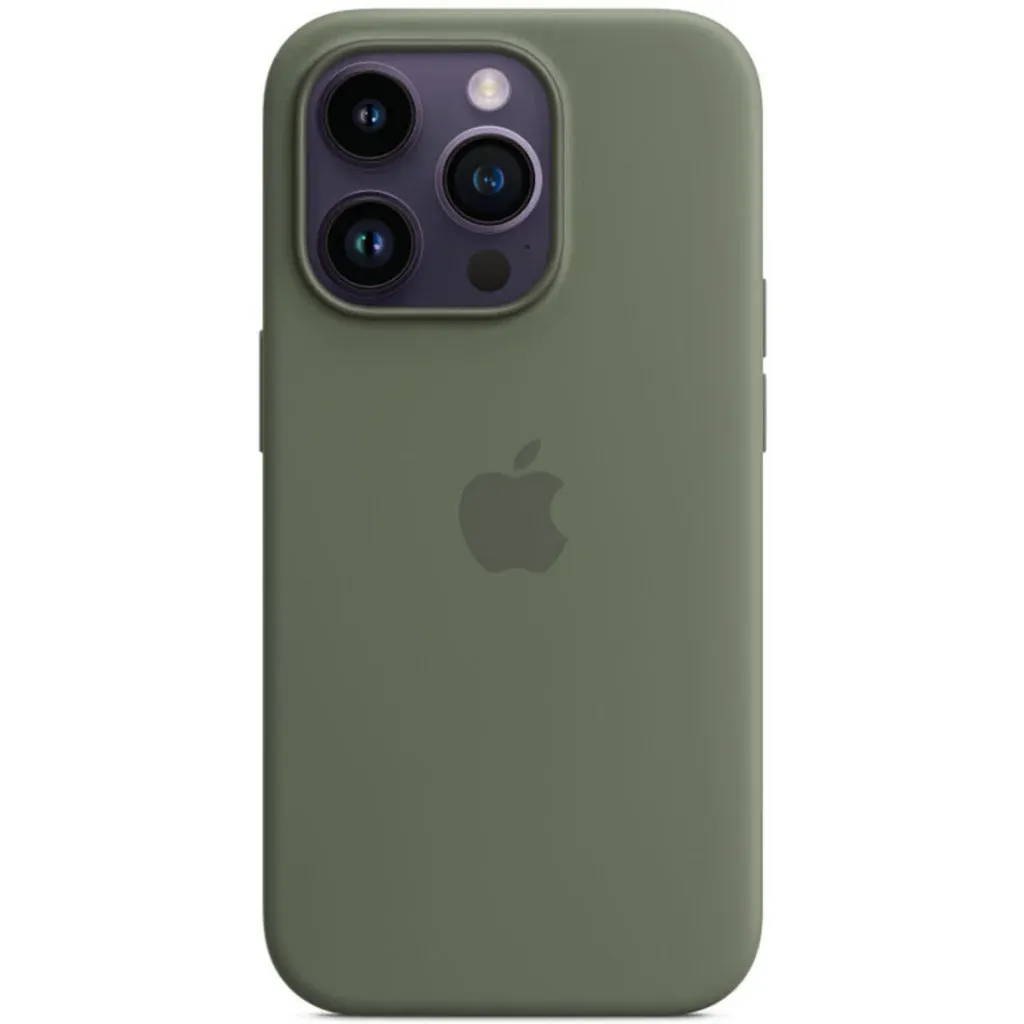 Чохол-накладка Silicone Full Case AAA MagSafe IC for iPhone 14 Pro Max Olive