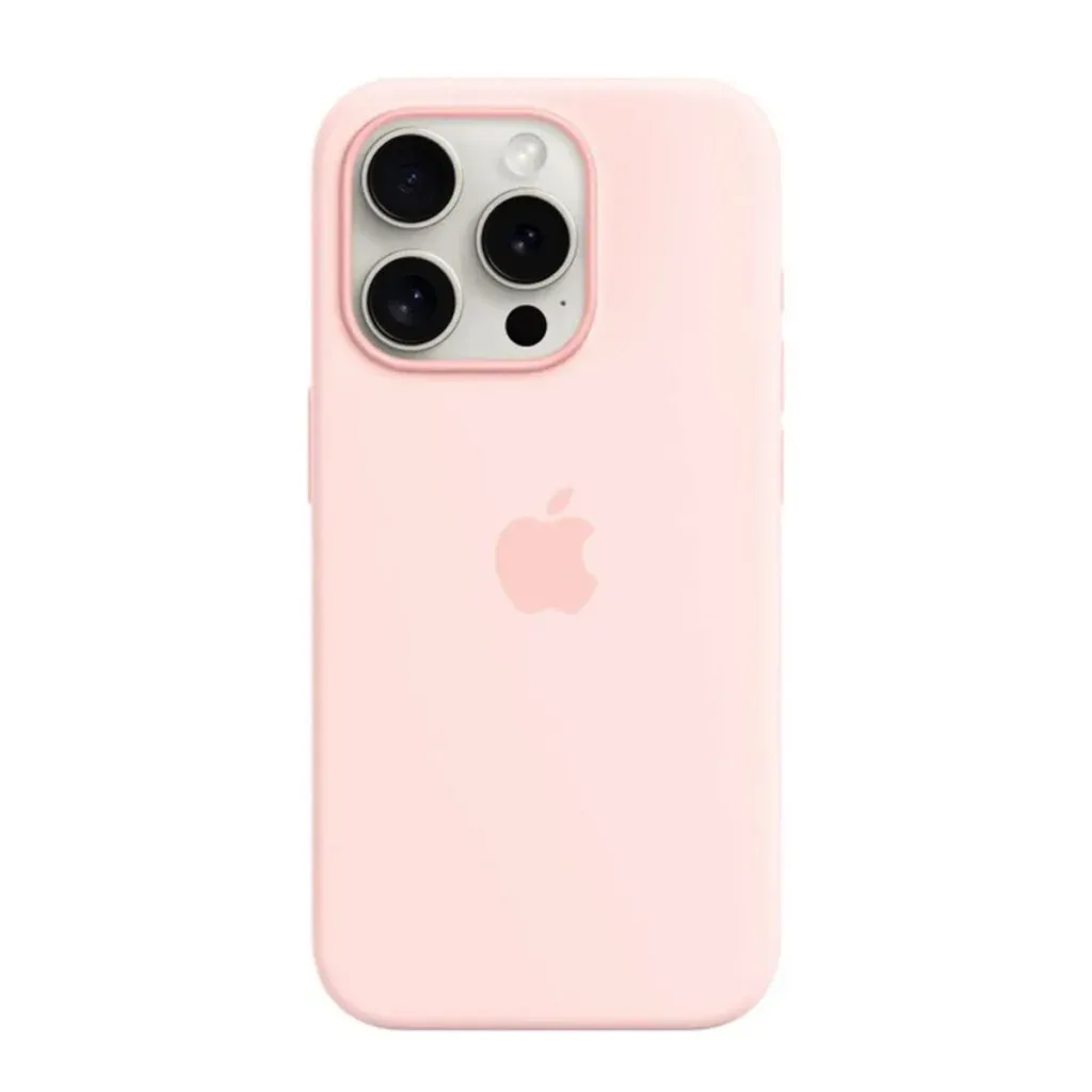 Чохол-накладка Silicone Full Case AAA MagSafe IC for iPhone 15 Pink