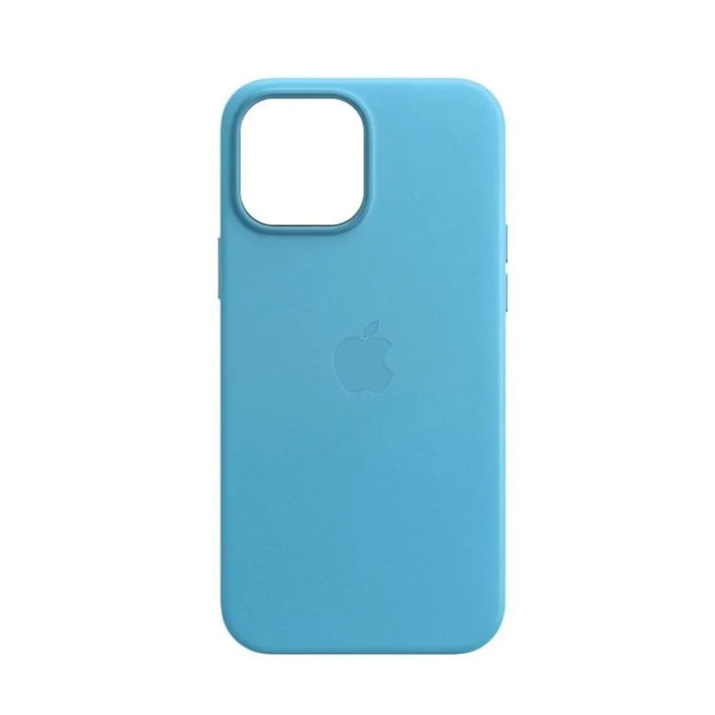 Чохол-накладка Leather AAA Full Magsafe IC for iPhone 15 Sky Blue