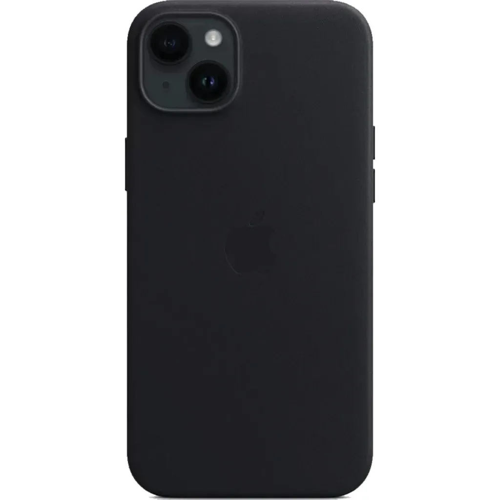 Чохол-накладка Leather AAA Full Magsafe IC for iPhone 15 Black