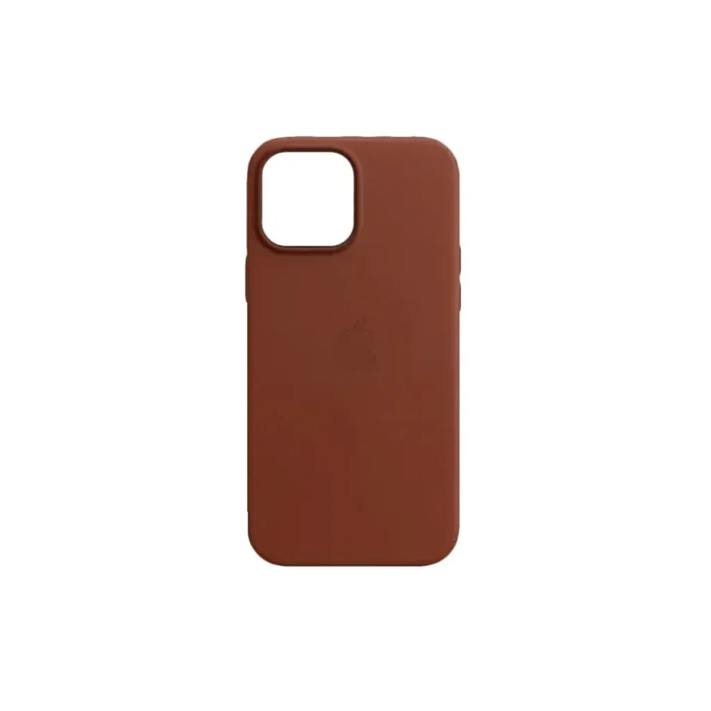 Чехол-накладка Leather AAA Full Magsafe IC for iPhone 14 Umber