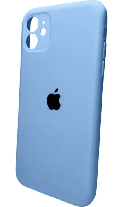 Чехол-накладка Silicone Full Case AA Camera Protect для Apple iPhone 11 кругл 49,Cornflower