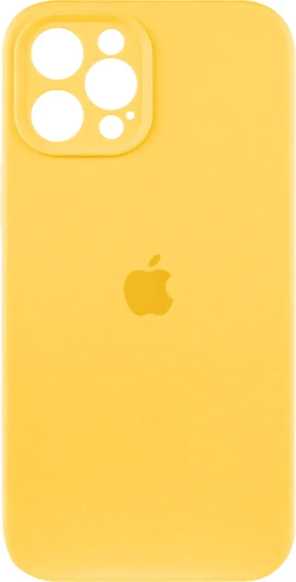 Чехол-накладка Silicone Full Case AA Camera Protect for Apple iPhone 12 Pro Max 56,Sunny Yellow